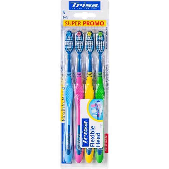 TRISA Flexible Head Zahnbürste Quattro soft - COSMONDO