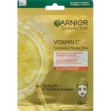 GARNIER Glow Tuchmaske Vita C feuchtigkeits - COSMONDO
