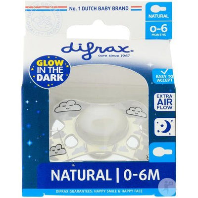 DIFRAX Nuggi Natural 0-6M Night Silikon - COSMONDO