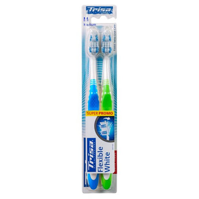 TRISA Flexible White Zahnbürste medium DUO - COSMONDO
