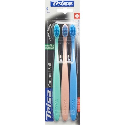 TRISA Zahnbürste Compact Soft soft Trio - COSMONDO