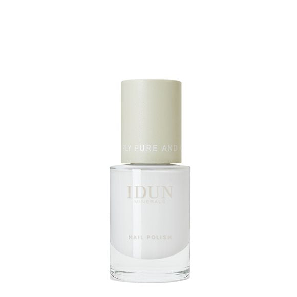 IDUN Minerals Nail Polish Mansten Clas White - COSMONDO