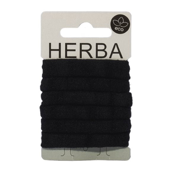HERBA Ecofriendly Haarbinder Ø5cm schwarz - COSMONDO